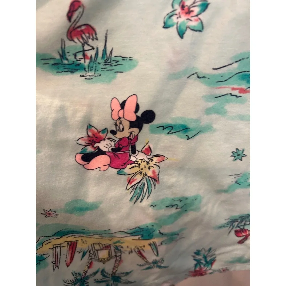 Disney Jumping Beans Dress Mint Green Minnie Mouse Tropical Handkerchief‎ bin A